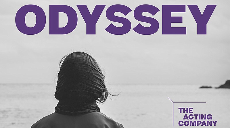 A graphic of a woman in a scarf, staring out into the sea, with the words "Odssey - The Acting Company"
Lisa Peterson's adaptation of The Odyssey brings new life to this ancient epic.