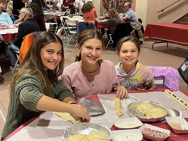 PROVIDED/Congregants of all ages had a chance to create sweet or savory challahs for a great cause.