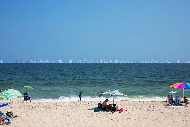 Proposed view of Atlantic Shores offshore wind project in Holgate.