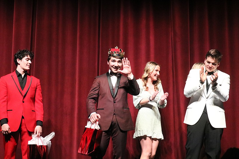 Mr. OCHS 2024 Greg Mason gives the audience a wave. (Photos by Samantha Beckmann)