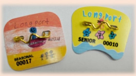 Dominic DiGiovanni and Reese Moran designed Longport's 2024 beach tags.