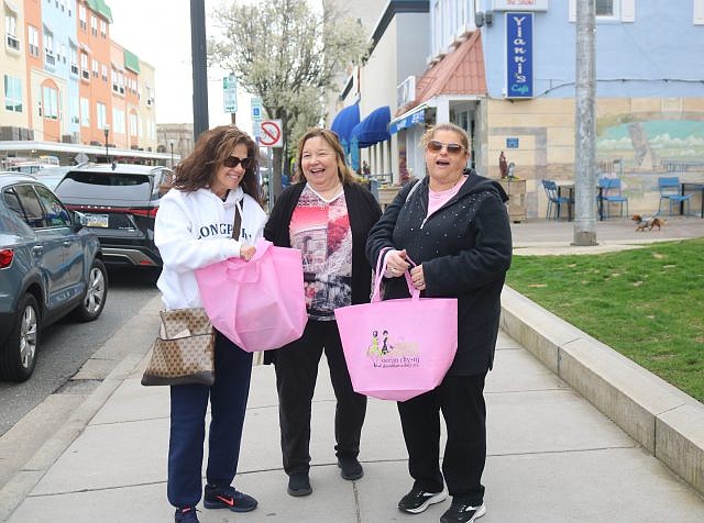 From left, friends Eileen Monteleone, Pat Madden and Dina Mellace enjoy Girls Weekend.
