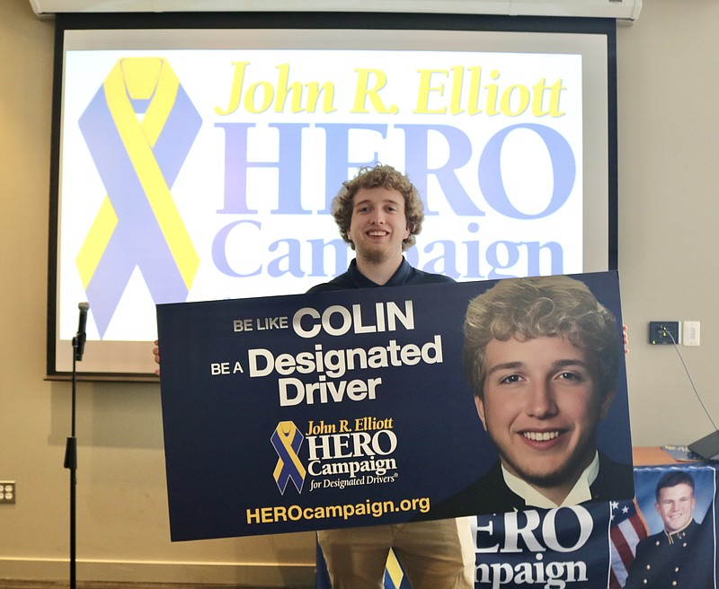 Stockton University/Colin Wojciechowski is the 2024 Stockton HERO of the Year and will be featured on a billboard to promote designated driving.