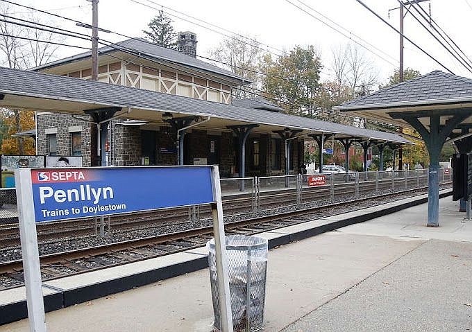 Penllyn Train Station in Lower Gwynedd Township. 