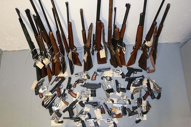 Weapons turned in during the 2019 event. 