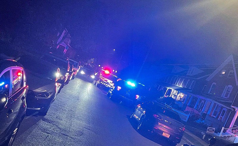 Police activity on York Avenue in Lansdale at 9:12 p.m. on Oct. 4. 