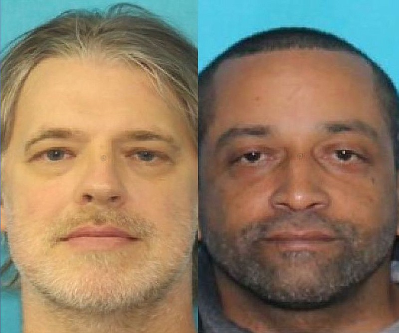 Michael Allen Stark, 49, right, has been charged with first-degree murder in connection with the death of his coworker, Matthew James Branning, 51, le