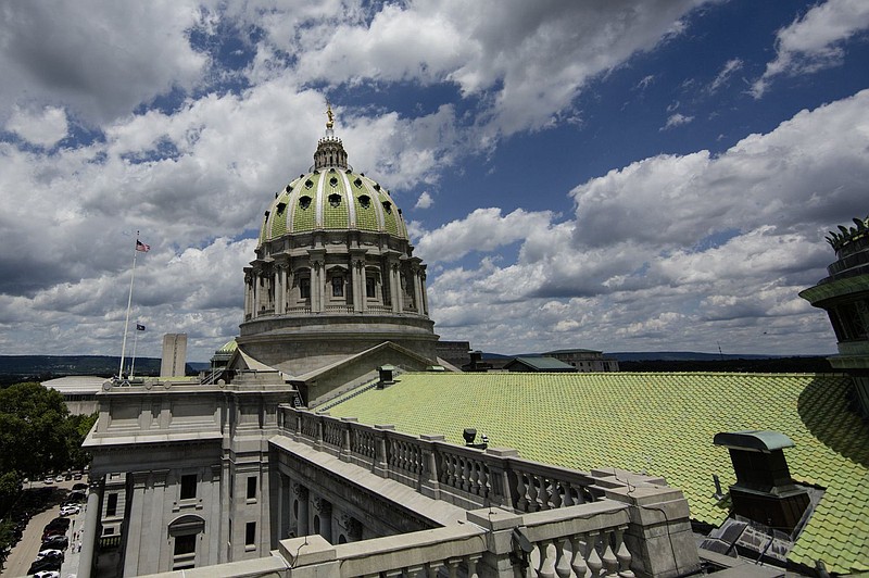 The Pennsylvania Capitol in Harrisburg. 