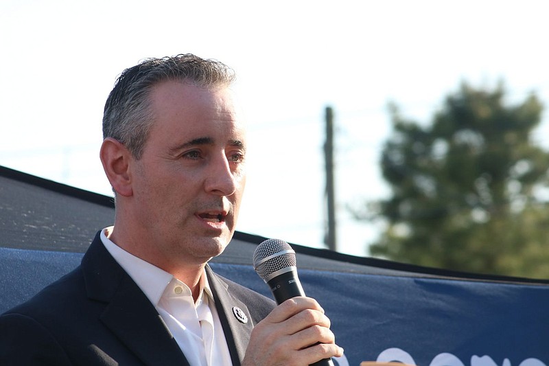 Congressman Brian Fitzpatrick speaking in 2021. 