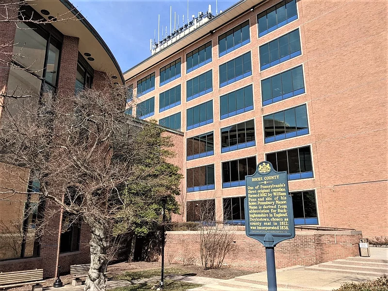 The Bucks County Administration Building in Doylestown Borough. 