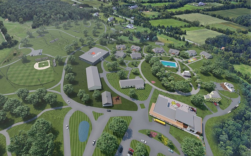 A rendering of the new campus. 