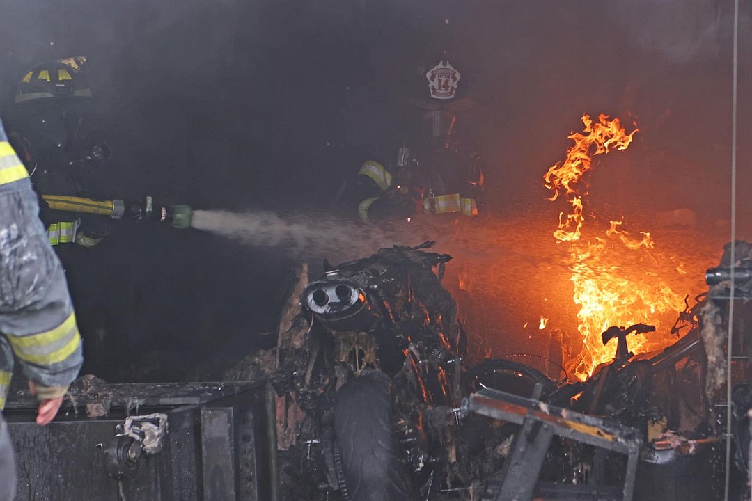 Photos Firefighters Battle Garage Fire in Lansdale Sunday Afternoon