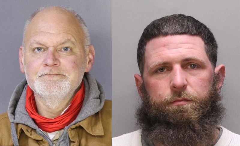 William Miller, 50, of Sellersville, left, and Timothy Morvin, 37, of North Wales, right. 