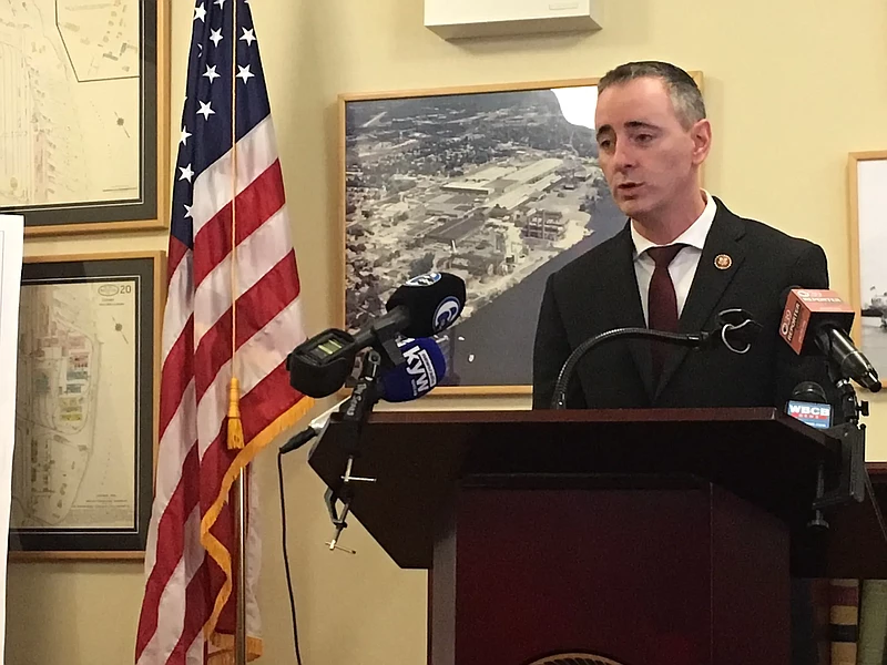 Congressman Brian Fitzpatrick speaking. File photo. 