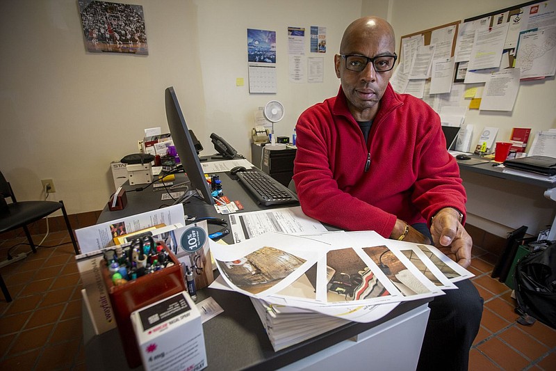 Fred Way is executive director of the Pennsylvania Alliance of Recovery Residences, which voluntarily certifies recovery houses. Here, he shows photog