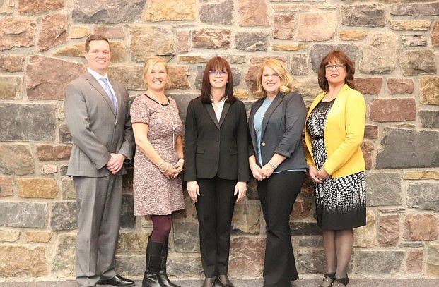 Left to right: Matthew W. Quigg, Candyce Fluehr Chimera, Tanya C. Bamford, Beth A. Staab, Annette M. Long. 