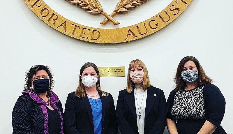 From left to right: Mary Fuller, Meg Currie Teoh, Rachael Bollens and Carrie Hawkins Charlton. 