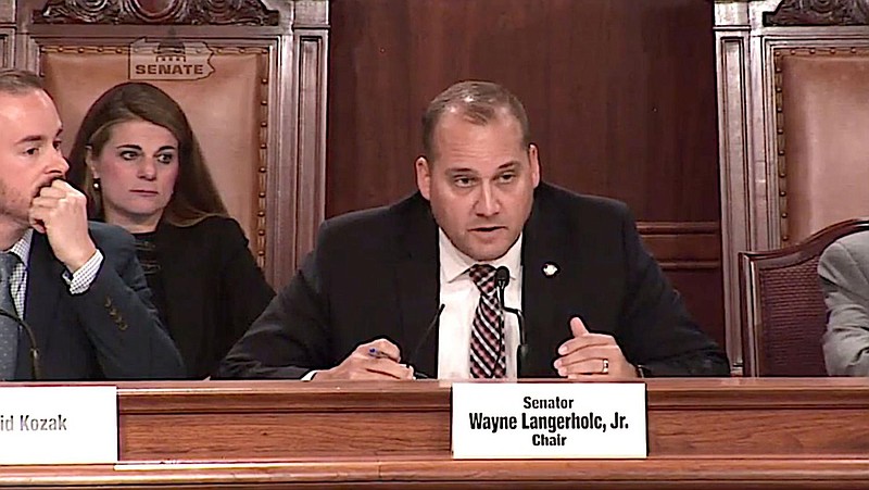 Pennsylvania state Sen. Wayne Langerholc, chairman of the Senate Education Committee, addresses a hearing Oct. 22, 2019. 