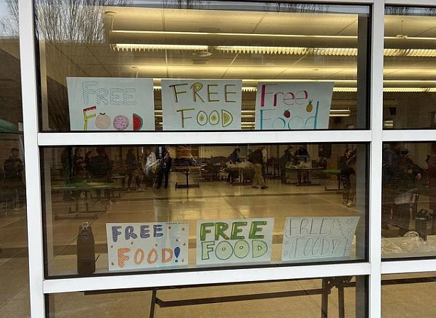 North Penn High School’s Sharing Excess student club distributes free food to community members Saturday at its second Free Food Fest event. 