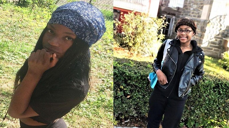 14-year-old Mahogany Briggs, left, and 12-year-old Samyrah Lindsay, right, ran away from their foster home on the evening of Nov. 8. 