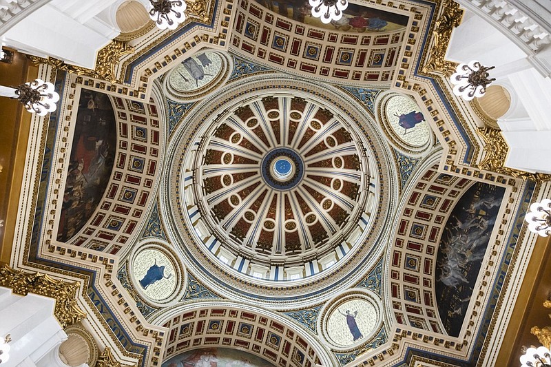 The interior of the Pennsylvania Capitol in Harrisburg. 