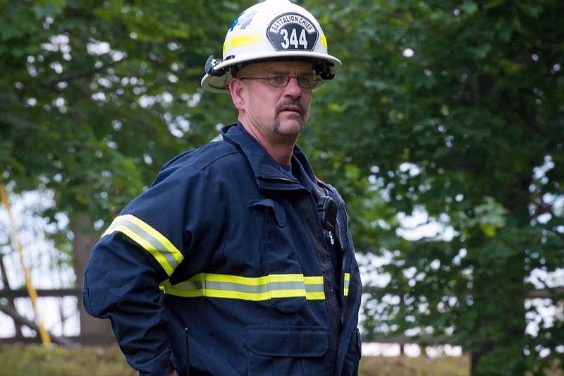 53-year-old Rob Roy, an emergency medical technician with Harleysville Area EMS and firefighter with the Fire Department of Montgomery Township. 