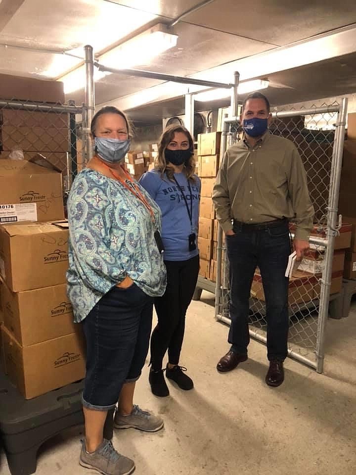 From left to right: Andrea Stewart, SNS Secretary; Melissa Froehlich, Coordinator of SNS; Jonathan Kassa, NPSD Board of School Director. 