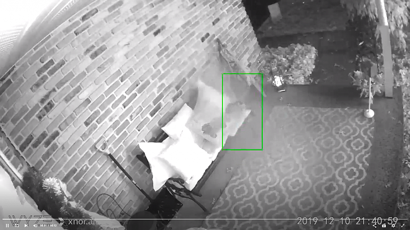 A screen grab from the surveillance footage. 