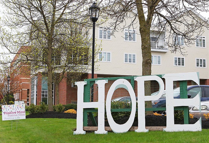 A sign outside of Elm Terrace in Lansdale Borough. 