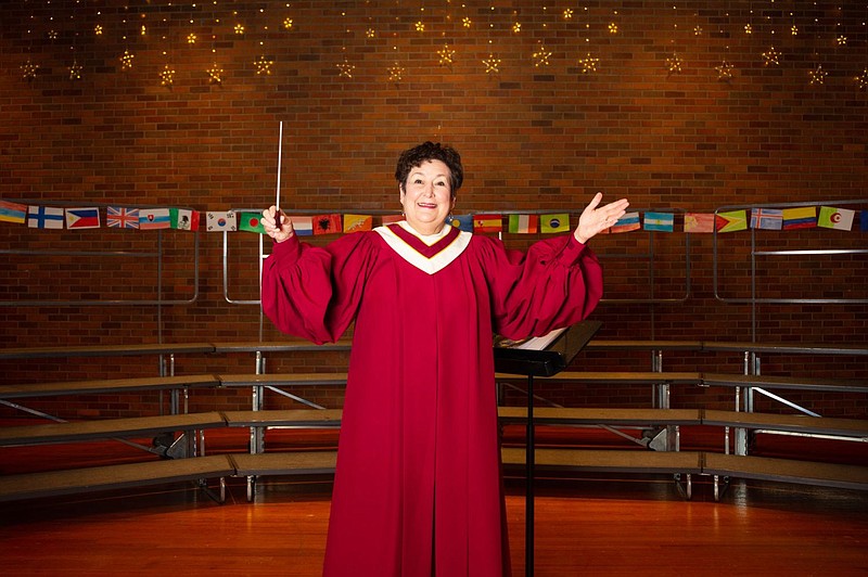 Carol Evans, assistant professor of music and director of The Voices of Gwynedd at Gwynedd Mercy University. 