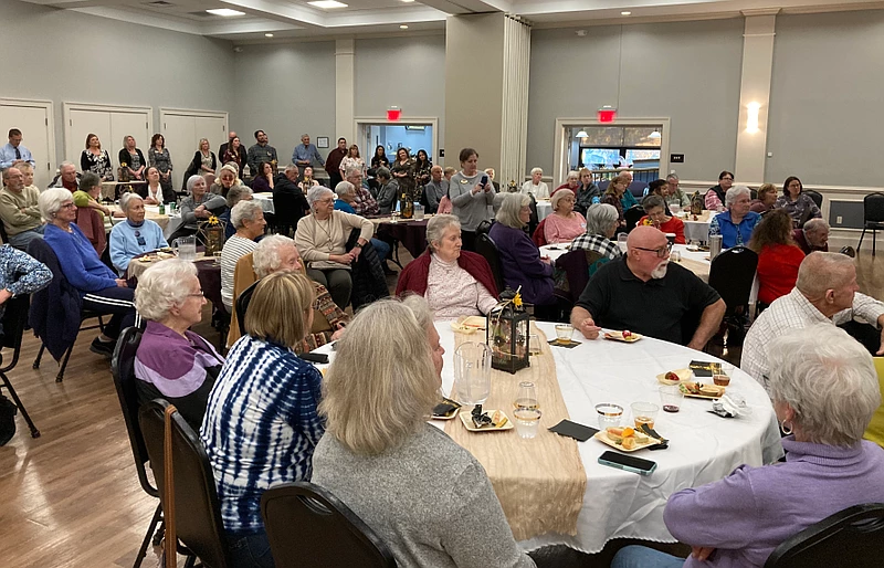 Generations residents and staff members joined Meals on Wheels volunteers and local representatives to mark the 50th anniversary of Generations’ Meals