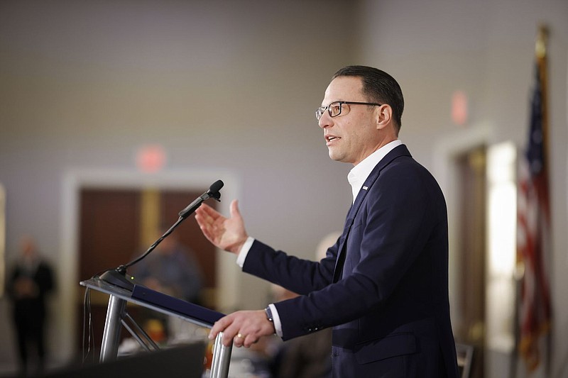 Gov. Josh Shapiro in Harrisburg, Pennsylvania in November 2023. 