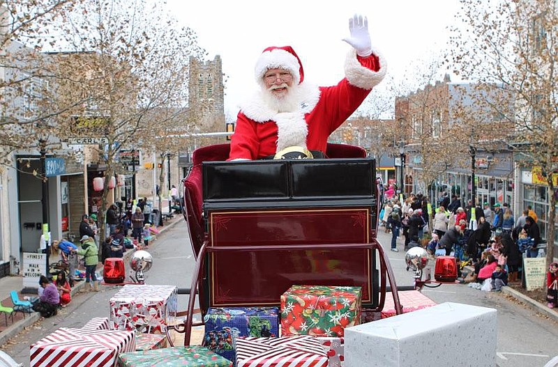 Santa arrives at the 2019 Mardis Gras Parade. 