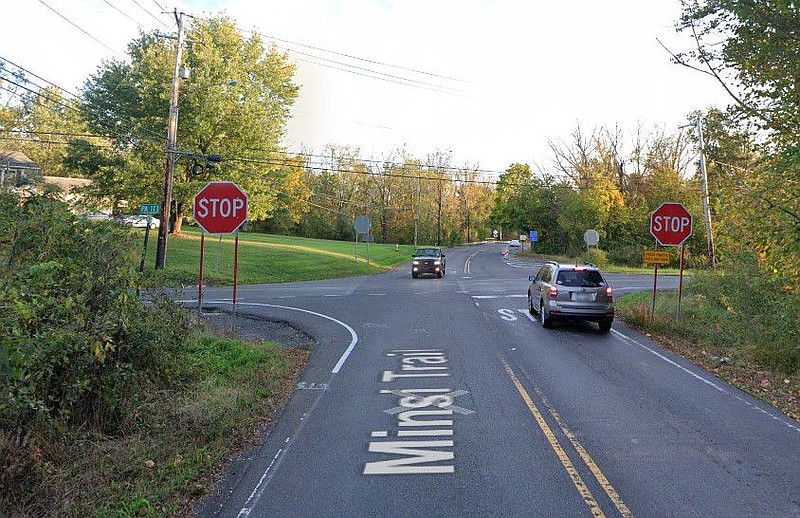 The intersection of Route 113 and Minsi Trail in Hilltown Township. 