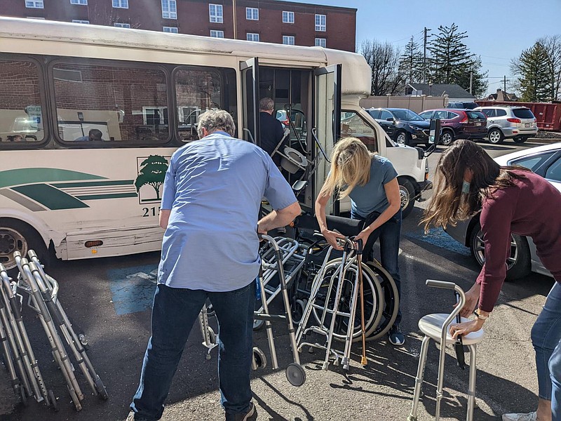 Elm Terrace workers load supplies for Hatfield collection effort 