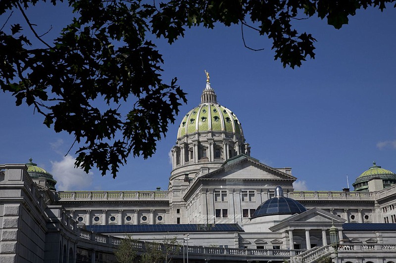 The Pennsylvania Capitol building in Harrisburg. 