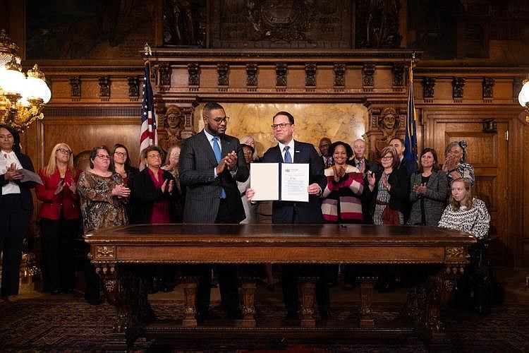 On his first full day in office, Governor Josh Shapiro signed his first executive order regarding four-year degree requirements for thousands of state