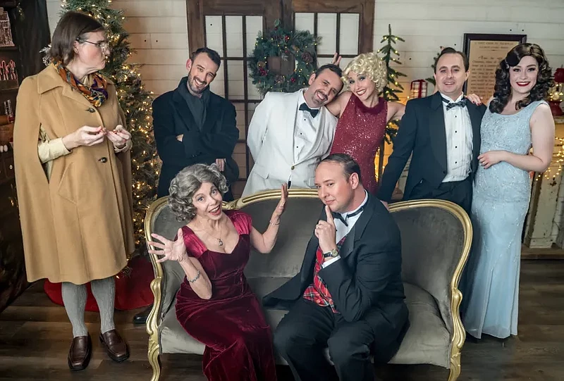 The cast of Playcrafters’ production of “The Game’s Afoot” coming to Skippack Dec. 1. 