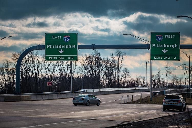 The Pennsylvania Turnpike. 