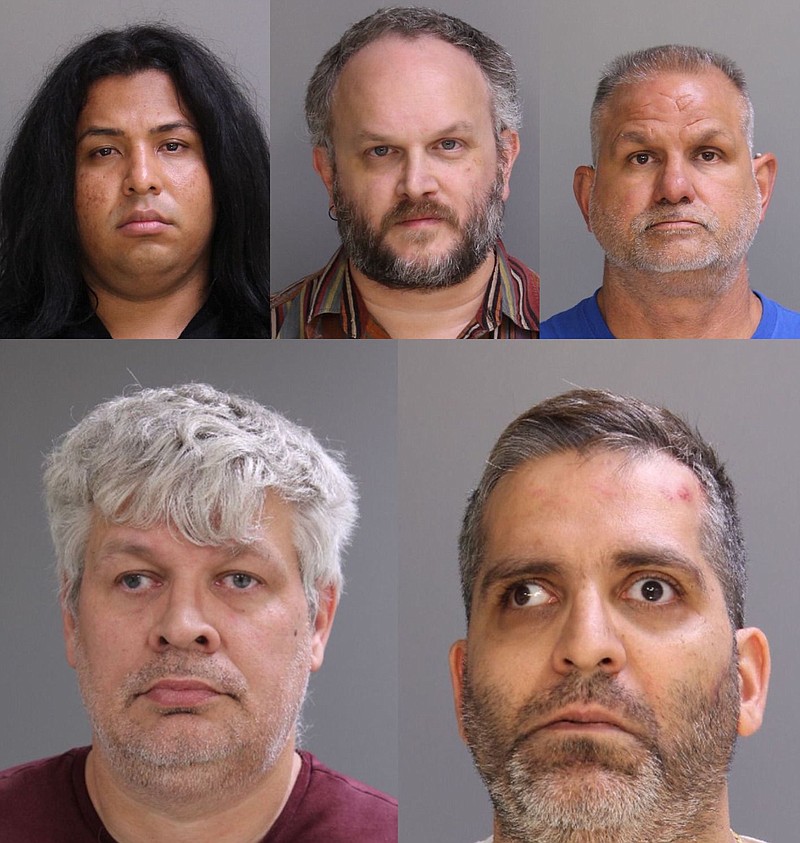 TOP: Onesimo Rodriguez Campos, 27, of Norristown, David Kohlmeier, 46, of Devon, Allan Lattanzi, 57, of Lower Providence. BOTTOM: Kenneth Sugalski, 49