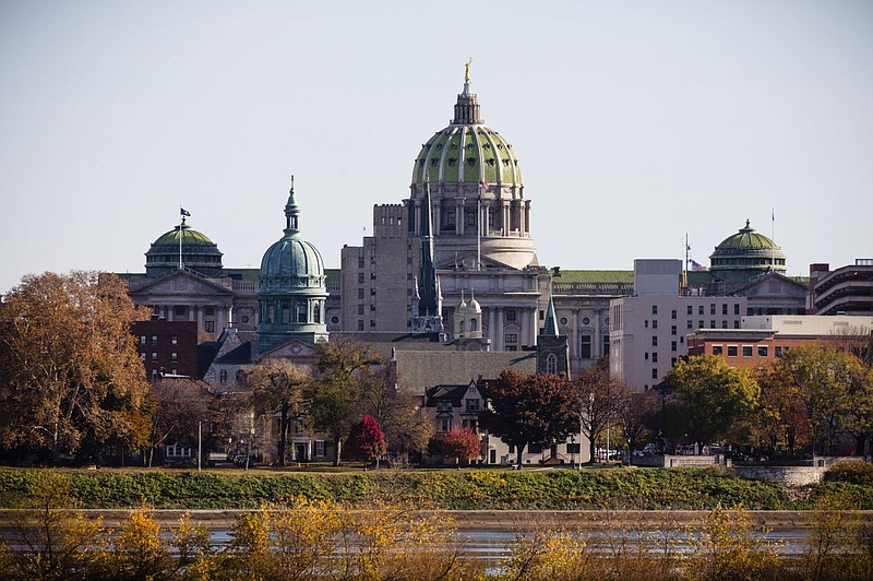 Pennsylvania state capitol in Harrisburg. 