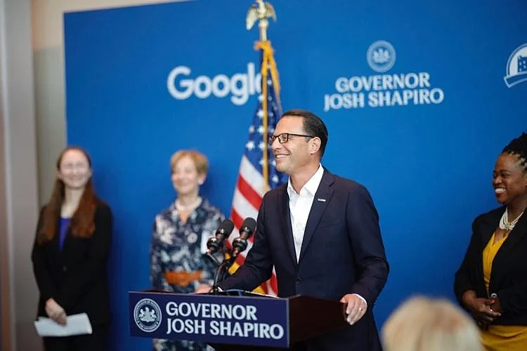 Governor Shapiro, at an August 2023 event, announces new partnership with Google, PASSHE to train and expand commonwealth's workforce for high-growth 