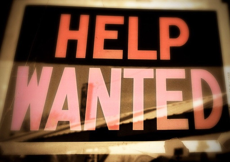 Help wanted sign. 