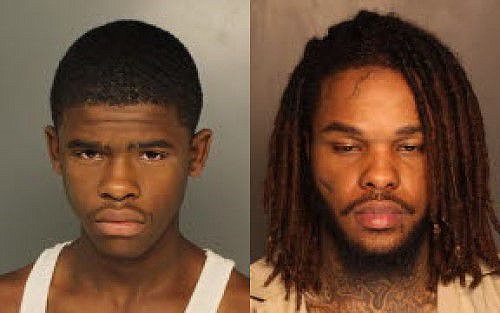 Samir Bentley, 20, of Philadelphia, left, and Eric Baker, 26, of Norristown, right. 