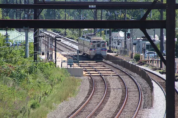 A SEPTA train at the Langhorne Train Station. File photo. 