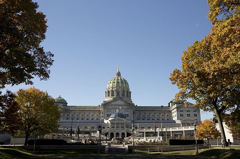 The Pennsylvania State Capitol Building. 