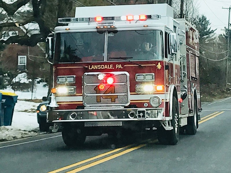 Fairmount Fire Company responding to Towamencin call 