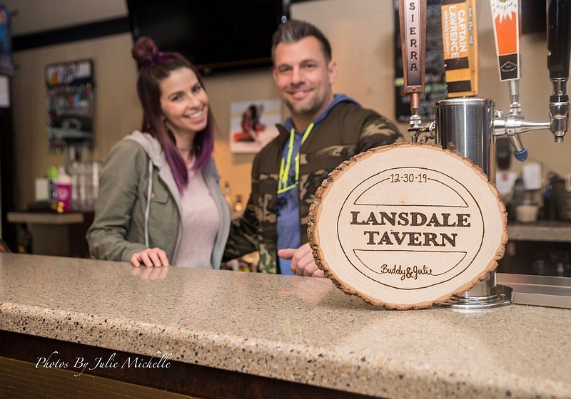 Lansdale Tavern owners: 39-year-old Julie Palermo, left, and 39-year-old Buddy Harris, right. 