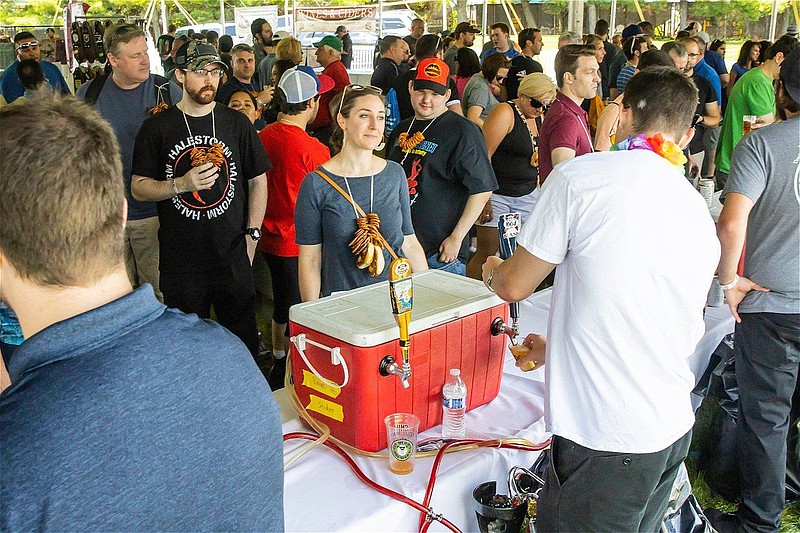 Candid image from the 2019 Lansdale Beer Tasting Festival. 