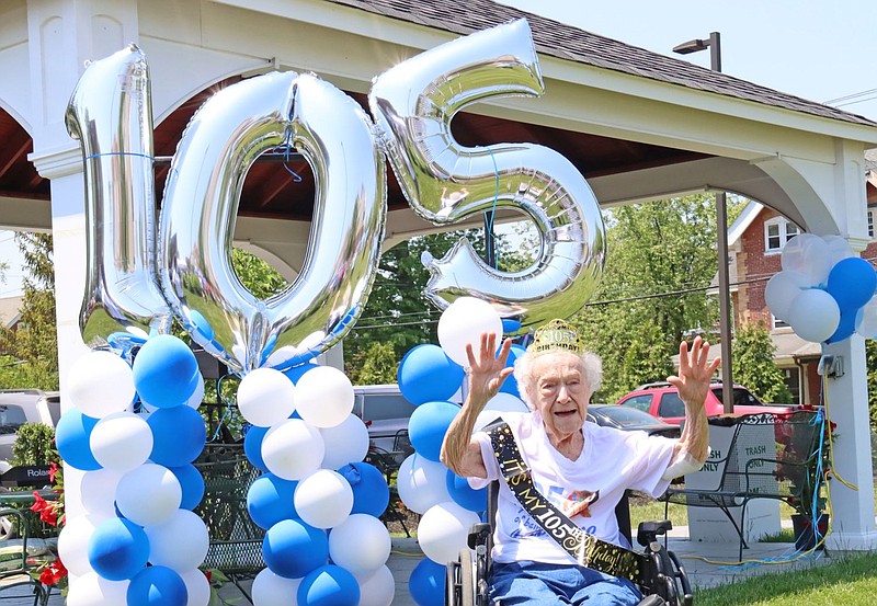 Hazel Rowles, celebrating her 105th Birthday on Friday, May 21, 2021. 